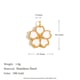 Sandblasted Flower Pendant-Gold Picture6