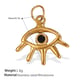 PJ322BKG Black Diamond Gold Pendant Picture12
