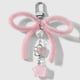 1 pink bow keychain