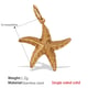 PJ304G solid gold pendant Picture10