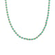 Colored oil dripping beads necklace-gold green Picture2