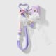 1 llavero de bolso pequeño morado Imagen2