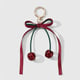 1 red bow cherry keychain
