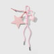 1 pink star keychain Picture3