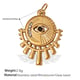 PJ326BKG Black Pearl Gold Pendant Picture9