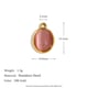 Ruby Drop Pendant - Gold