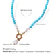 XL413BEG Turquoise Gold Necklace/2