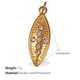 PJ374G White Diamond Gold Pendant Picture2