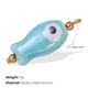 PJ357LBG Light Blue Ceramic Pendant Picture20