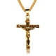 GX810JH- Steel necklace black single pendant + 3*55 matching chain Picture3