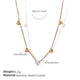 XL425WEG white stone gold necklace Picture2