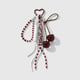 1 red glitter cherry keychain Picture2