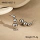 NMSE-B527-2 Four round beads steel color Picture2