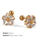 EH1004WEG crystal gold earrings Picture3