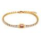 3MM Zirkon Armband-Gold Pulver Bild4