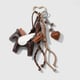 1 brown pony heart keychain Picture2