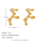Diamond constellation earrings-Virgo
