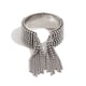 Offener Ring mit runder Perlenquaste, Stahl Bild6