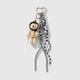 1 black and white bear keychain