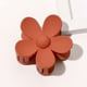 Frosted Große Blumen Haarnadel-Dunkel Orange Bild10