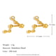 Diamond constellation earrings-Pisces Picture3