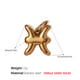 PJ431G2 Pisces Gold Solid Pendant Picture2