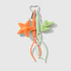 1 orange star keychain