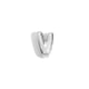 Hollow Small Letter Pendant Necklace-Steel-V Picture2