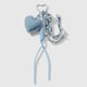 1 light blue heart keychain