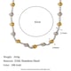 Round Bead Chain Interval Gold Bead Necklace - Two Colors