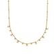Halskette mit Zirkonia-Clip in Tropfenform, Gold 