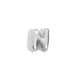 Hollow Small Letter Pendant Necklace-Steel-N Picture10