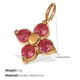 PJ392PKG Anhänger aus rosa Zirkonia-Gold 