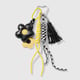 1 black flower keychain