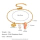 Color Pendant Bracelet-Gold