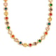 Halskette mit farbigem Zirkonium – Farbe Gold Bild3