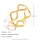 Offener Ring mit Wellendiamanten – Gold Bild15
