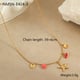 NMSN-E424-3 Goldene Seestern-Halskette Bild3