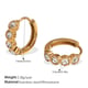 EH1074WEG white diamond gold small earrings Picture2