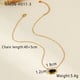 NMSN-H511-3 Gold Black Agate Necklace Picture3