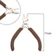 Brown handle side cutting pliers, length 11cm Picture2