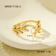 NMSR-F728-2 White Leaf Ring/One Size