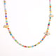 Acrylic shell color necklace-8