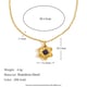 Einfache Naturstein-Blumenkette-Gold Bild6