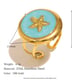 Round Oil Drop Starfish Open Ring-Gold Picture3