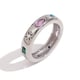 Rectangular teardrop geometric zircon ring-steel colored diamond/Number 7 Picture5