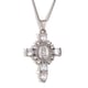Our Lady Diamond Cross-Steel-White Diamond