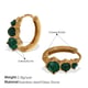 EH1076GNG Green Stone Gold Small Earrings Picture6