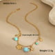 NMSN-F414-1 Blue Conch Necklace Picture7