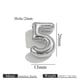Steel color perforated number-5 Picture6